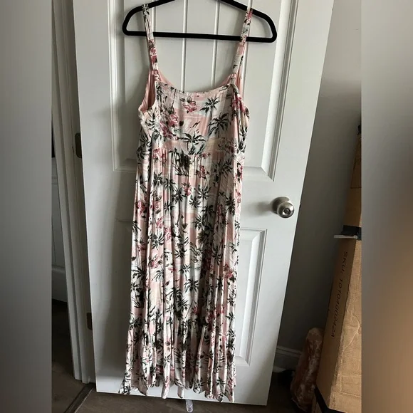 Torrid Floral Pink Strapless Maxi Dress size 2 - Picture 8 of 8